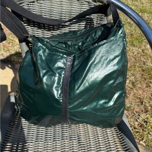 Jack Gomme - Dark Green PVC Tote Shoulder Bag.Big Bag NYC,Light Weight, France